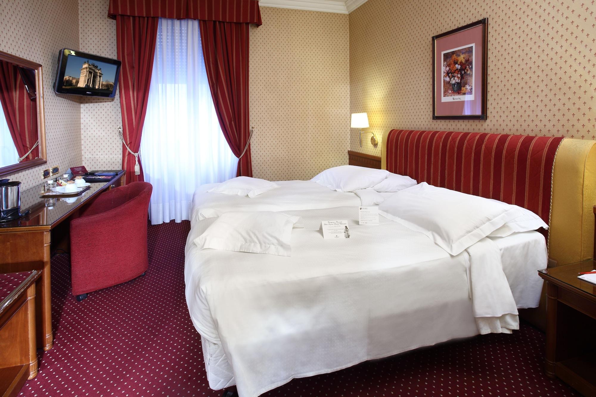Hotel Berna Milan Bagian luar foto